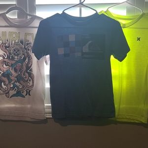 Boys 10/12 Hurley & Quiksilver Shirt Bundle